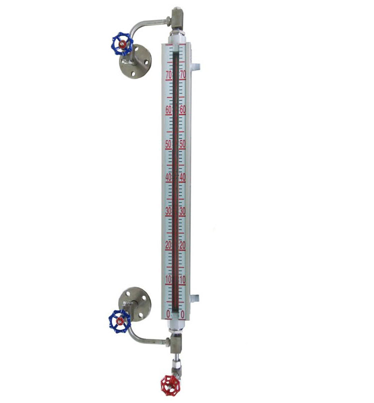 UGS型無盲區(qū)石英管/玻璃管液位計(jì) 雙色/彩色 可帶伴熱、LED燈 材質(zhì)碳鋼/不銹鋼 UGS